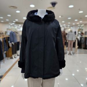 [아르테]토끼털배색 밍크코트 DRDCRH340_G