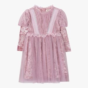 [치크(키즈)]스페셜 벨벳 원피스 CKOM25T2G