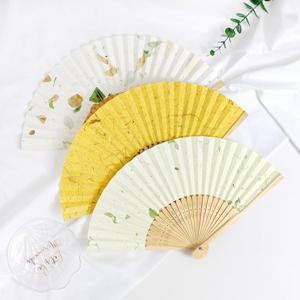 N 낙엽선 대나무 접이식부채