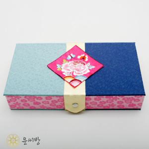 [목단자수 예단함-소]한지공예로 제작된 고급 선물상자