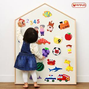 [자석나라] 펠트자석 (택1) /교통/동물/과일/바다/가족/숫자