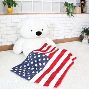 [러그피아]미국 국기 무릎담요(75X100)