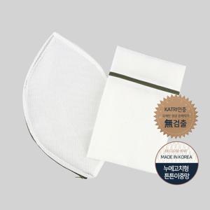 [라이펀]무형광 이중세탁망-사각(M)1개+원형(M)1개