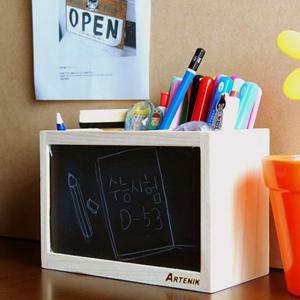 씨엔지 블랙화이트보드 펜홀더 연필꽃이/펜꽃이/데스크정리