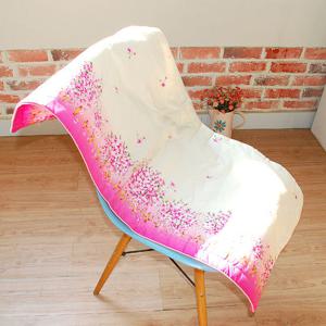 [화이트인]들꽃 순면  2인용쿠션커버 (50X100) 1장