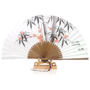 [박씨상방] 친필 오죽선대 한지 접부채 (매화대나무)  고급 매듭 노리개증정/고급스럽고시원한부채