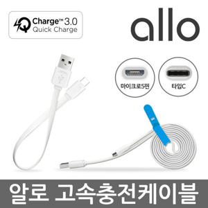 마이크로 5핀 / C타입 allo 고속충전 케이블