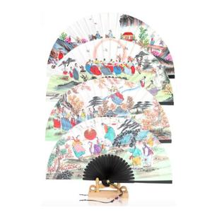 [박씨상방] 친필오죽선 중 한지접부채