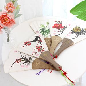 [박씨상방] (국내산)수공예 하트 한지선부채-꽃