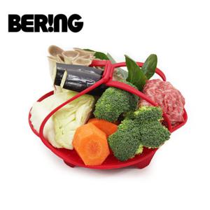 베링 실리콘 멀티 찜기(중) 20cm (16~24cm 냄비에 사용)