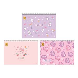 스케치북 핑크 10매 모닝글로리