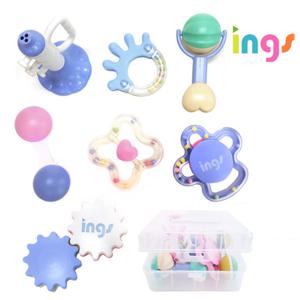 [국내제작]잉스 사각 케이스 딸랑이 7PCS