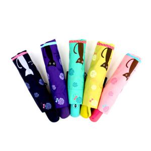 휴대용우산-3단/전자동-로즈키키 e528