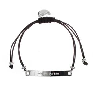 [각인팔찌]Lettering Silver Knot Bracelet