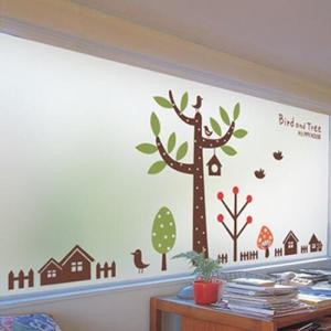 아트박스/낭만창고 dgse014-행복한 나무-반투명시트지