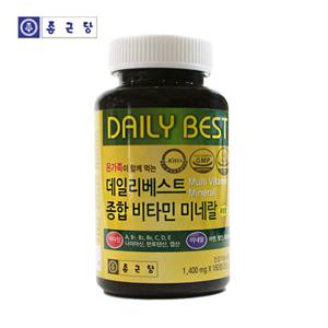 종근당 종합비타민 180정x1병 6개월분