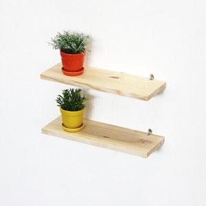 [아이엔] 원목소2개 선반/벽걸이선반/인테리어선반/수납선반