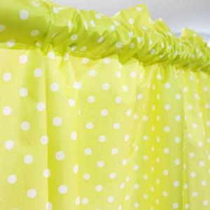 아트박스/레브라이프 옐로그린도트 샤워커튼