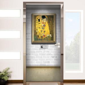 아트박스/꾸밈 io411-구스타프클림트_키스2_현관문방문시트지