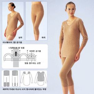 [일본 아이디어 히트 상품]가네보 세라믹 핫이너웨어(하의)