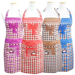 체크소녀 앞치마