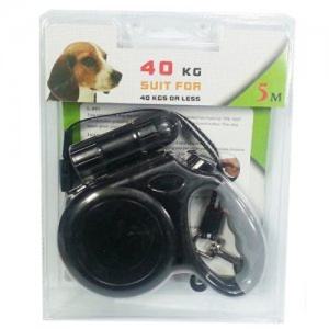 [엔터펫]Meace MS-3011A 중대형견용 자동줄 (5m)블랙