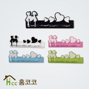 4개용 러브키스 칫솔걸이