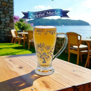 쯔비벨무스터 글라스 바바리안 맥주 중형 머그 1p (유리컵 맥주잔)
