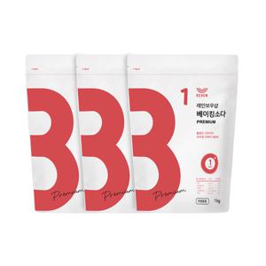 [레인보우샵]베이킹소다 프리미엄 1kgx3