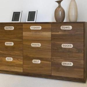 아트박스/디자인베이 [우드스티커] 수납정리-서랍정리 (반제품)