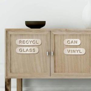 아트박스/디자인베이 [우드스티커] 수납정리-분리수거 (반제품)