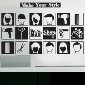 아트박스/꾸밈 is219-미용실 아이콘_대형_그래픽스티커
