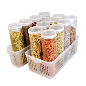 냉장고문짝수납용기 원형트레이세트