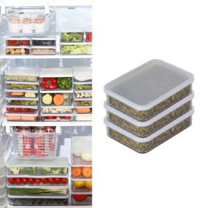 실리쿡 납작3호 3개 냉동밥보관용기 냉장고소분용기