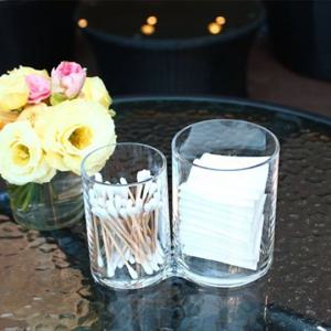 아크릴 화장품 정리함 2구 펜슬보관함