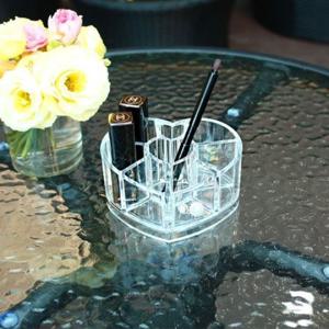 아크릴 화장품 정리함 하트 립홀더