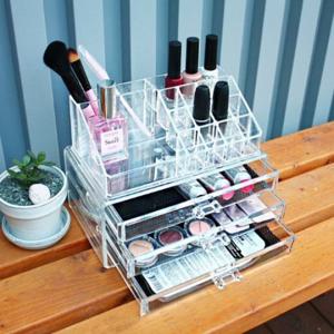 아크릴 화장품 정리함 3단 사각수납함세트