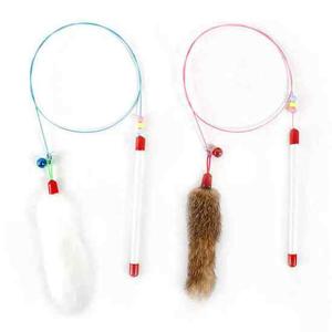 펫모닝 pmc180 캣티클러 토끼털 와이어 낚시대