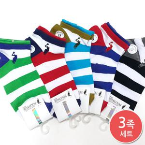 유아동 비비드망사 발목양말 3켤레세트