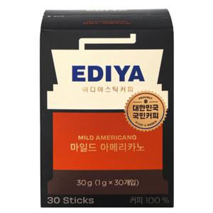 [이디야] 원두커피 마일드아메리카노 (1g*30T)