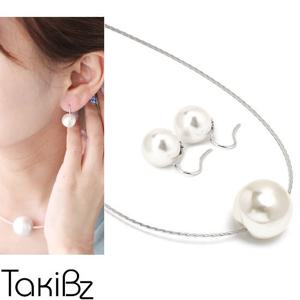 [타키비즈] 햅번 펄 세트(목걸이+귀걸이)