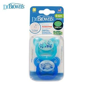 닥터브라운 프리벤트 야광노리개젖꼭지(2P)