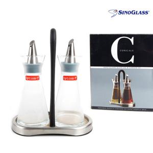 시노글라스 원뿔형 오일병 300ml 2P