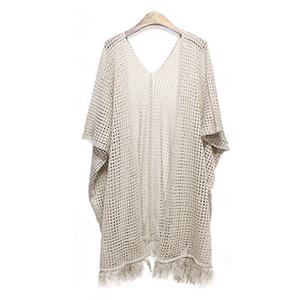 [해피통통] 빅사이즈 수술숄 가디건 바캉스용 비치웨어 쿨가디건