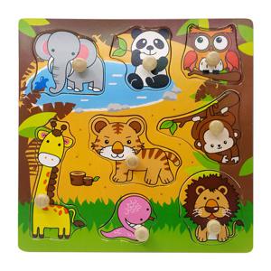 원목 사파리 꼭지퍼즐