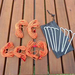 이드나인 캠핑 스토퍼스트링 6줄+팩8개 미니타프1동설치분