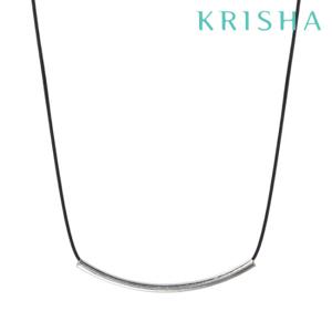 [크리샤]실크 스틱 실버 목걸이_KSN0105