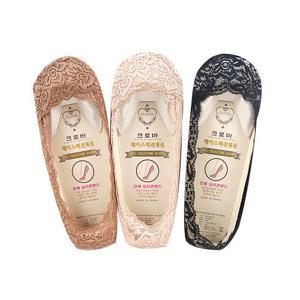 크로바 무봉제 전체레이스 덧신