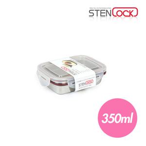 스텐락 스텐밀폐용기 직사각 3호 350ml