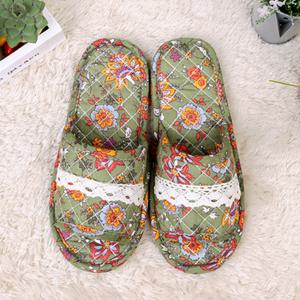 더블패드 카키썸 면실내화/거실화/슬리퍼/실내화/덧신